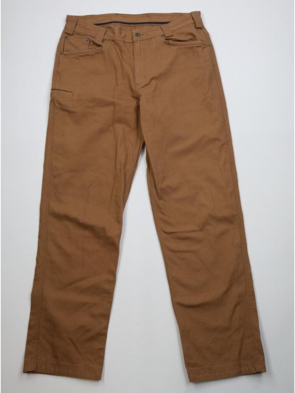 Duluth Trading Co Mens 38x36 Fire Hose Relaxed Canvas 5 Pocket Wide Leg Pants